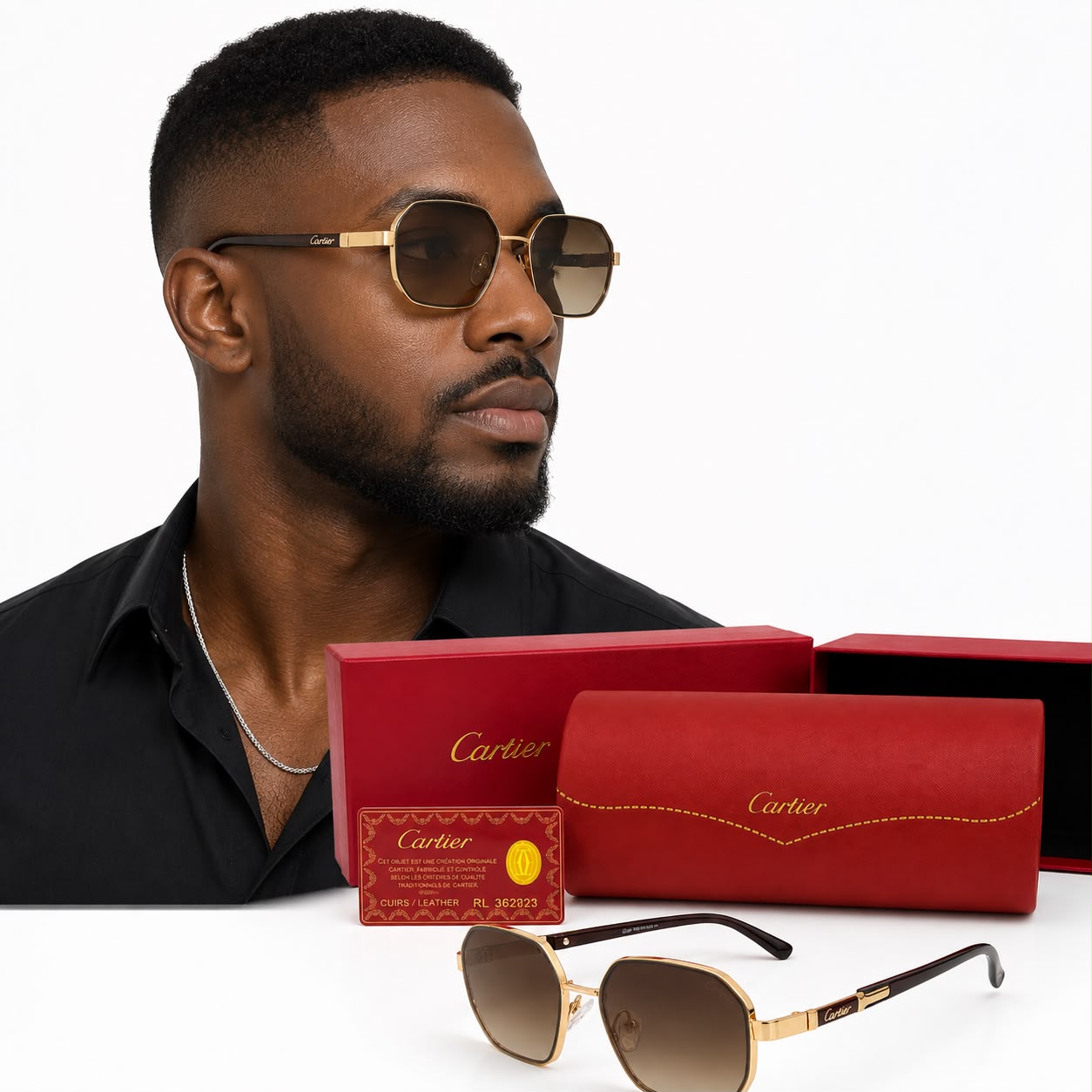 Lunettes Cartier Marron