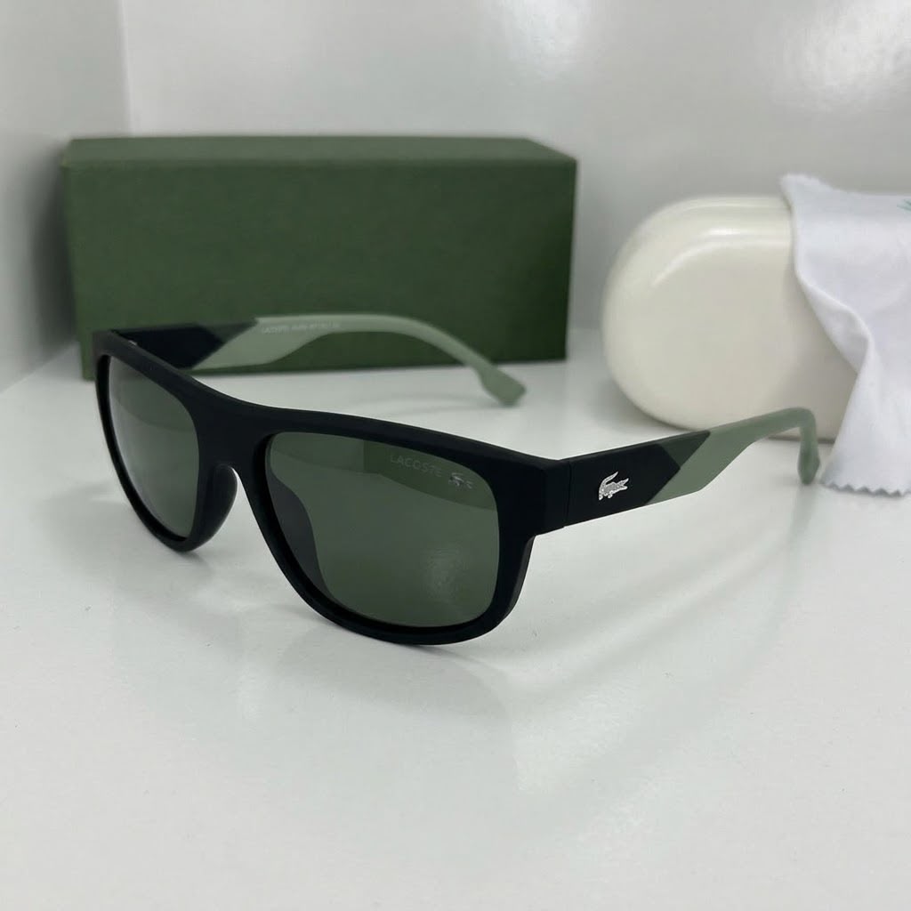 lunettes de soleil rectangulaires à bord plat